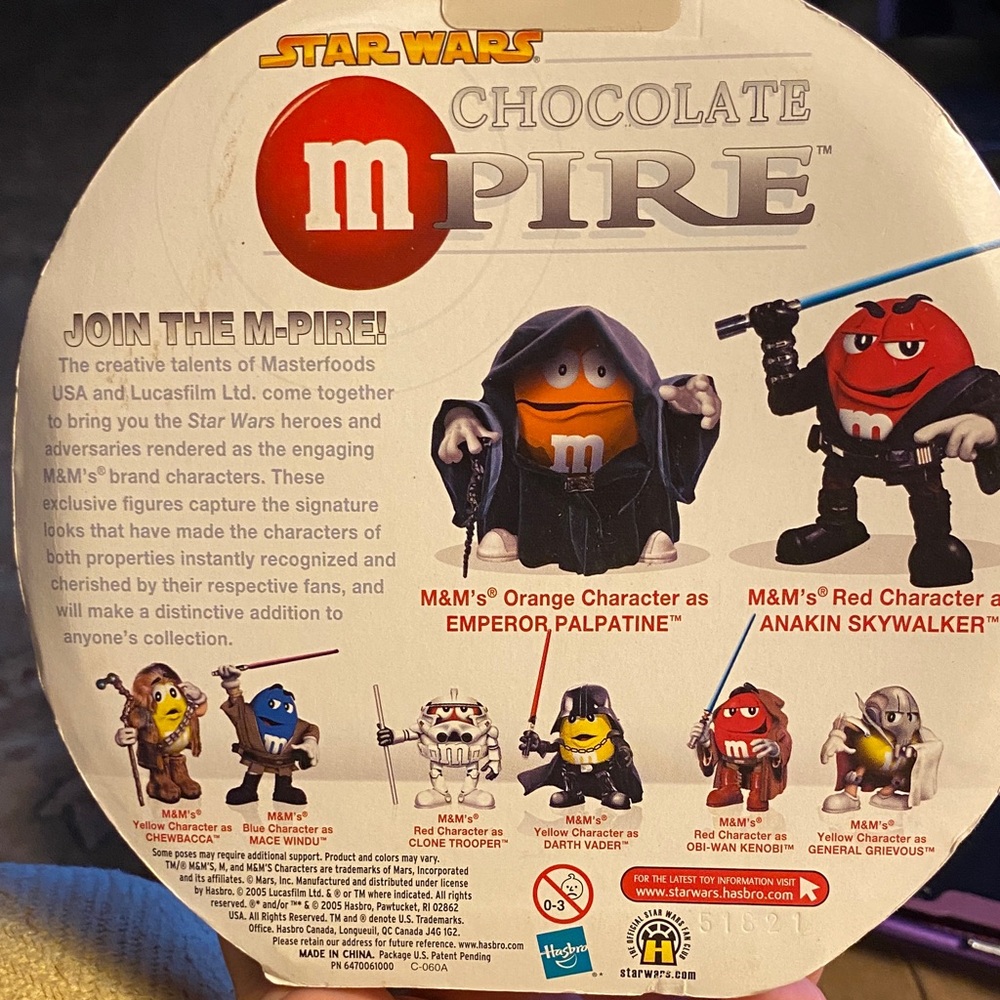 Star Wars meets m&ms- 8 figurines- Mpire- collectible figures - 2005